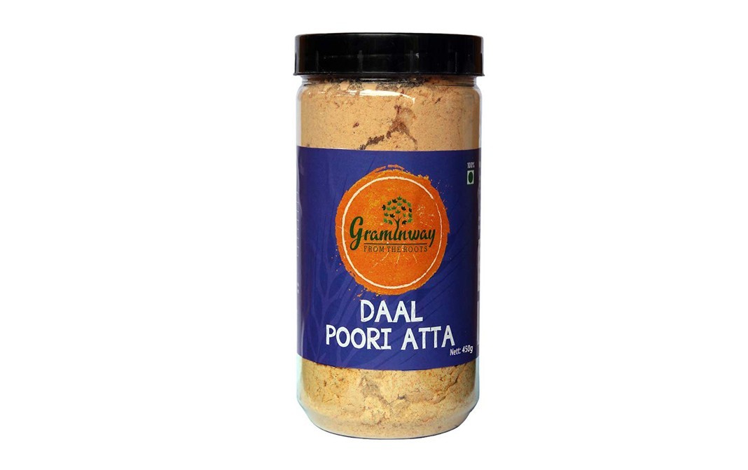 Graminway Daal Poori Atta    Plastic Jar  450 grams